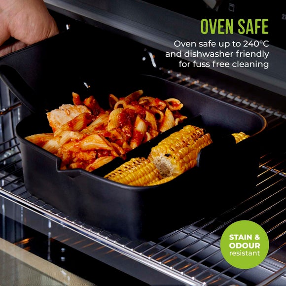 Tower Square Solid Tray With Divider