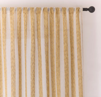 Lettie Stripe Slot Top Voile Panel