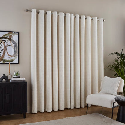 Cashton Chenille Heavyweight Eyelet Curtains