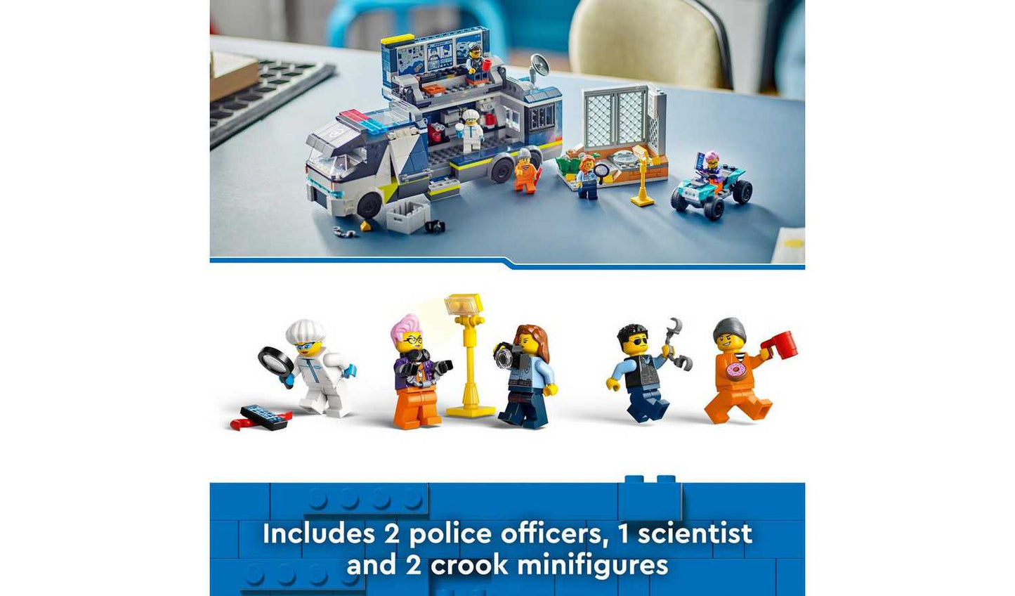 LEGO City Police Mobile Crime Lab Truck Toy Set 60418