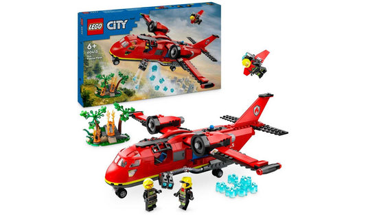 LEGO City Fire Rescue Plane Toy for Kids Aged 6 Plus 60413