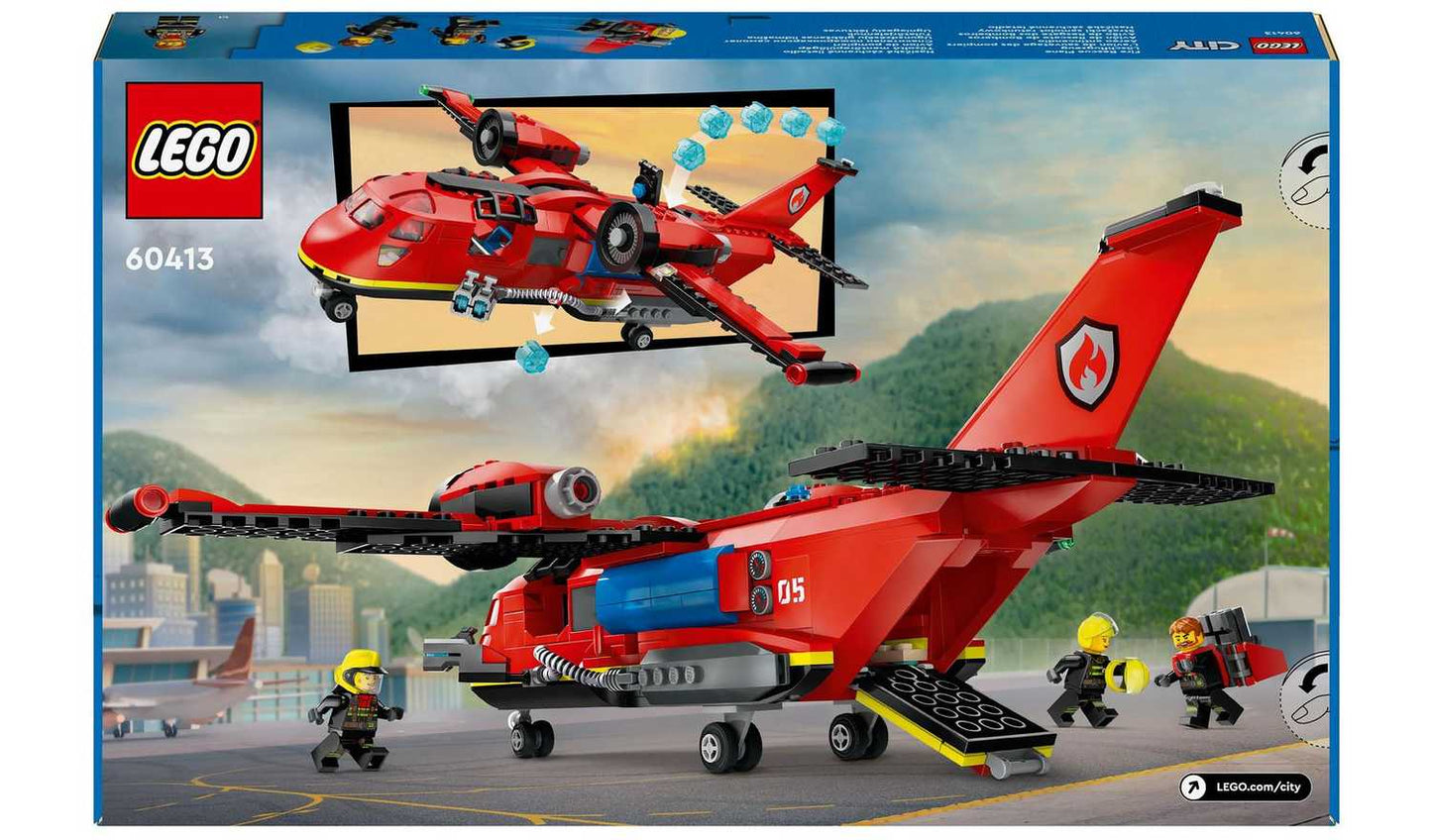 LEGO City Fire Rescue Plane Toy for Kids Aged 6 Plus 60413