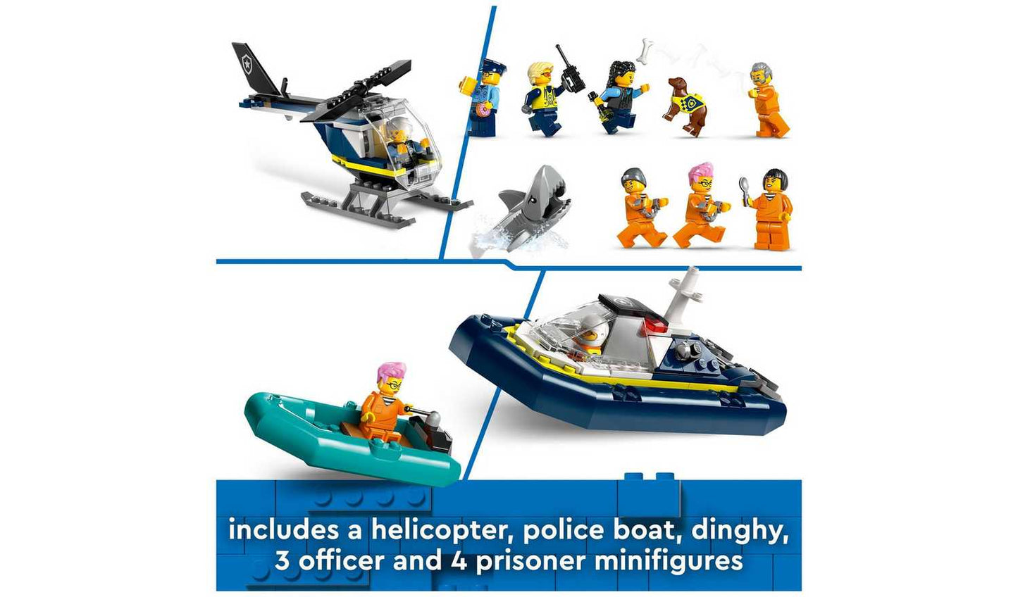 LEGO City Police Prison Island with Helicopter Toy 60419