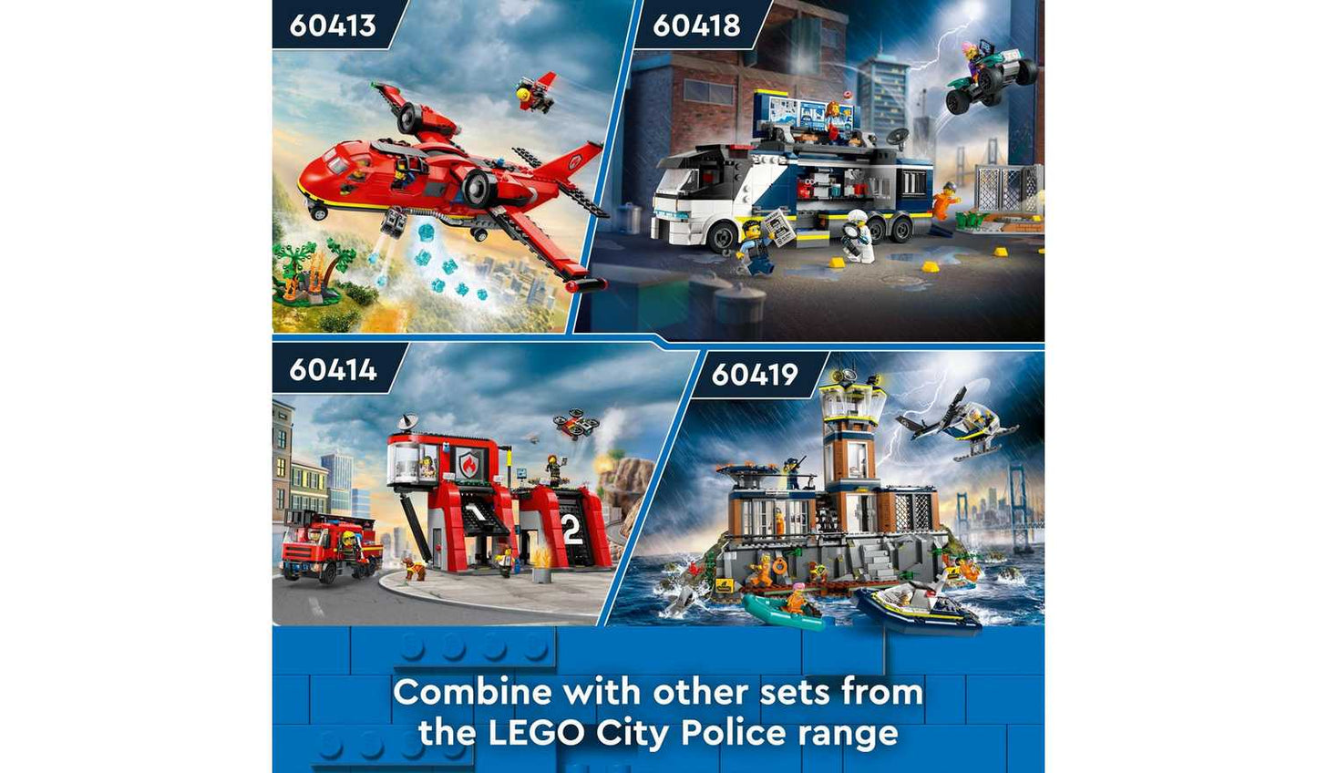 LEGO City Police Prison Island with Helicopter Toy 60419