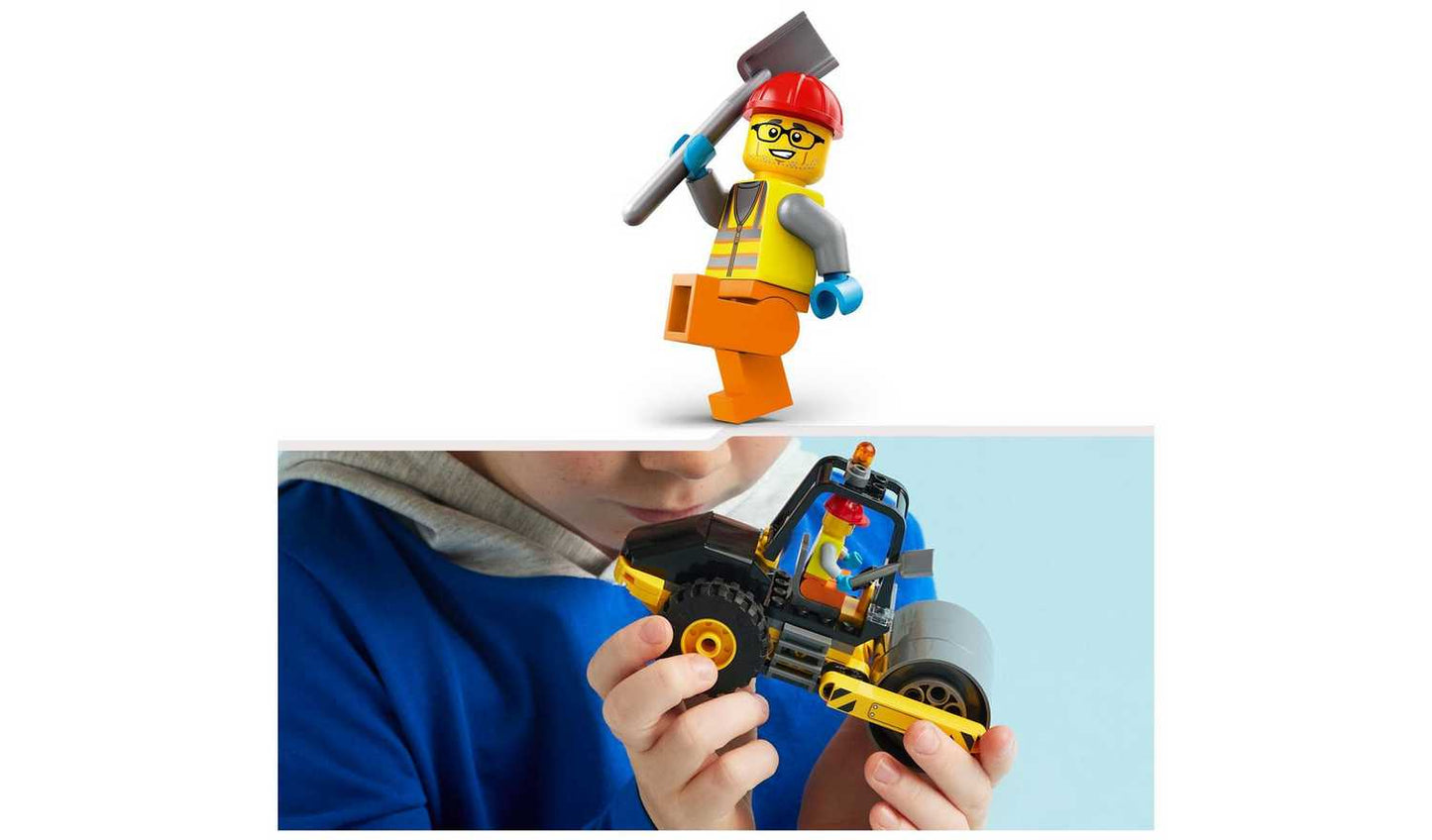 LEGO City Construction Steamroller Vehicle Toy Playset 60401