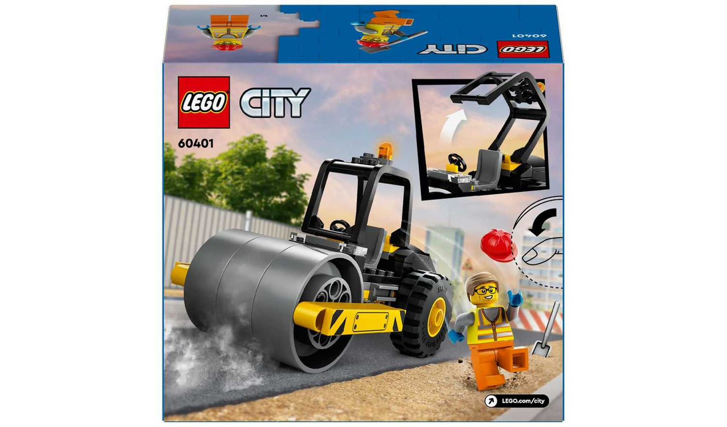 LEGO City Construction Steamroller Vehicle Toy Playset 60401