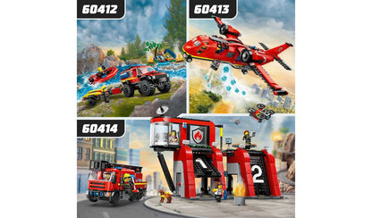 LEGO City 4x4 Fire Engine with Rescue Boat Toys 60412