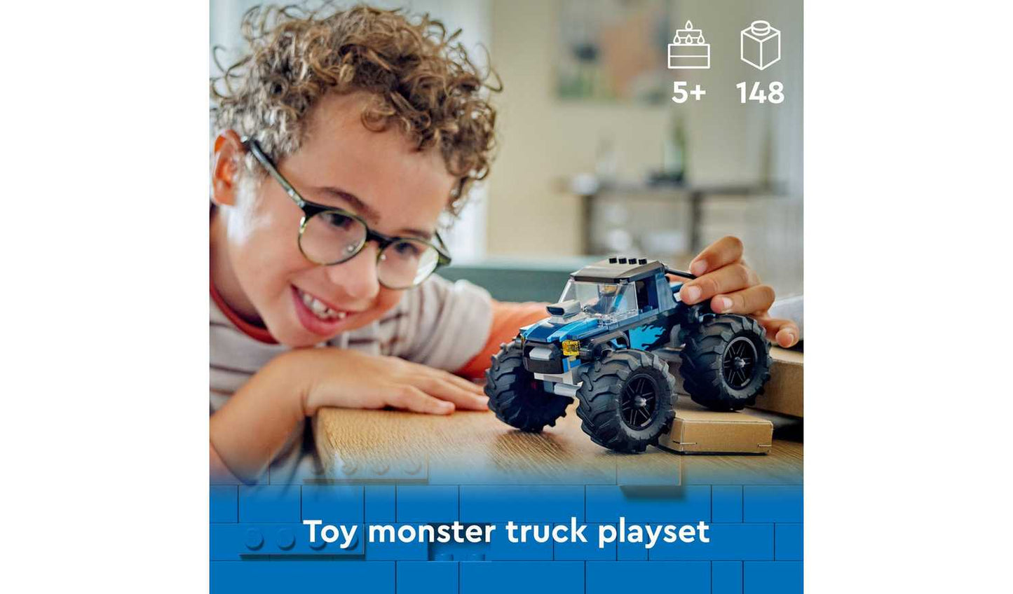LEGO City Blue Monster Truck Toy Vehicle Playset 60402