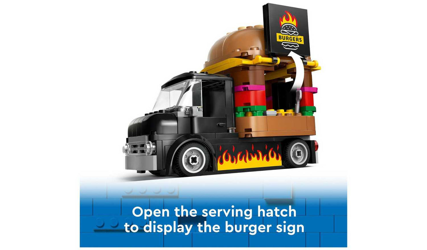 LEGO City Burger Van Food Truck Vehicle Toy Set 60404