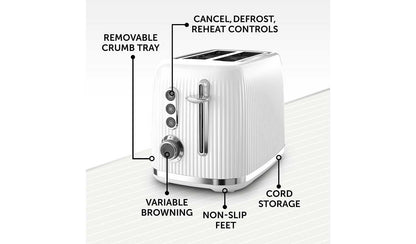 Breville VTR037 Bold 2 Slice Toaster - White