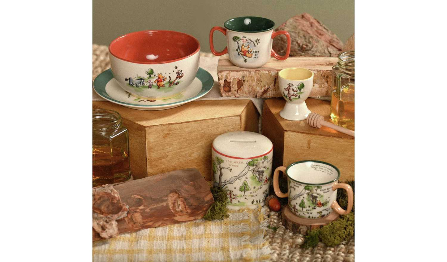 Disney Winnie The Pooh Kids Ceramic Dinner Set