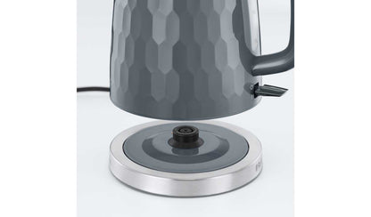 Russell Hobbs Honeycomb Grey Plastic Kettle 26053