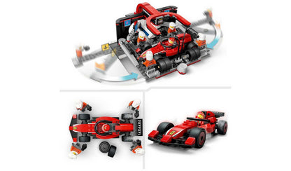 LEGO City F1 Pit Stop & Pit Crew with Ferrari Car Toy 60443