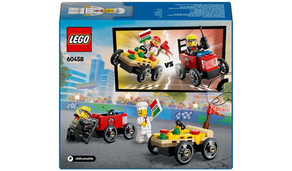 LEGO City Pizza vs. Fire Truck Race Car Pack Toy 60458