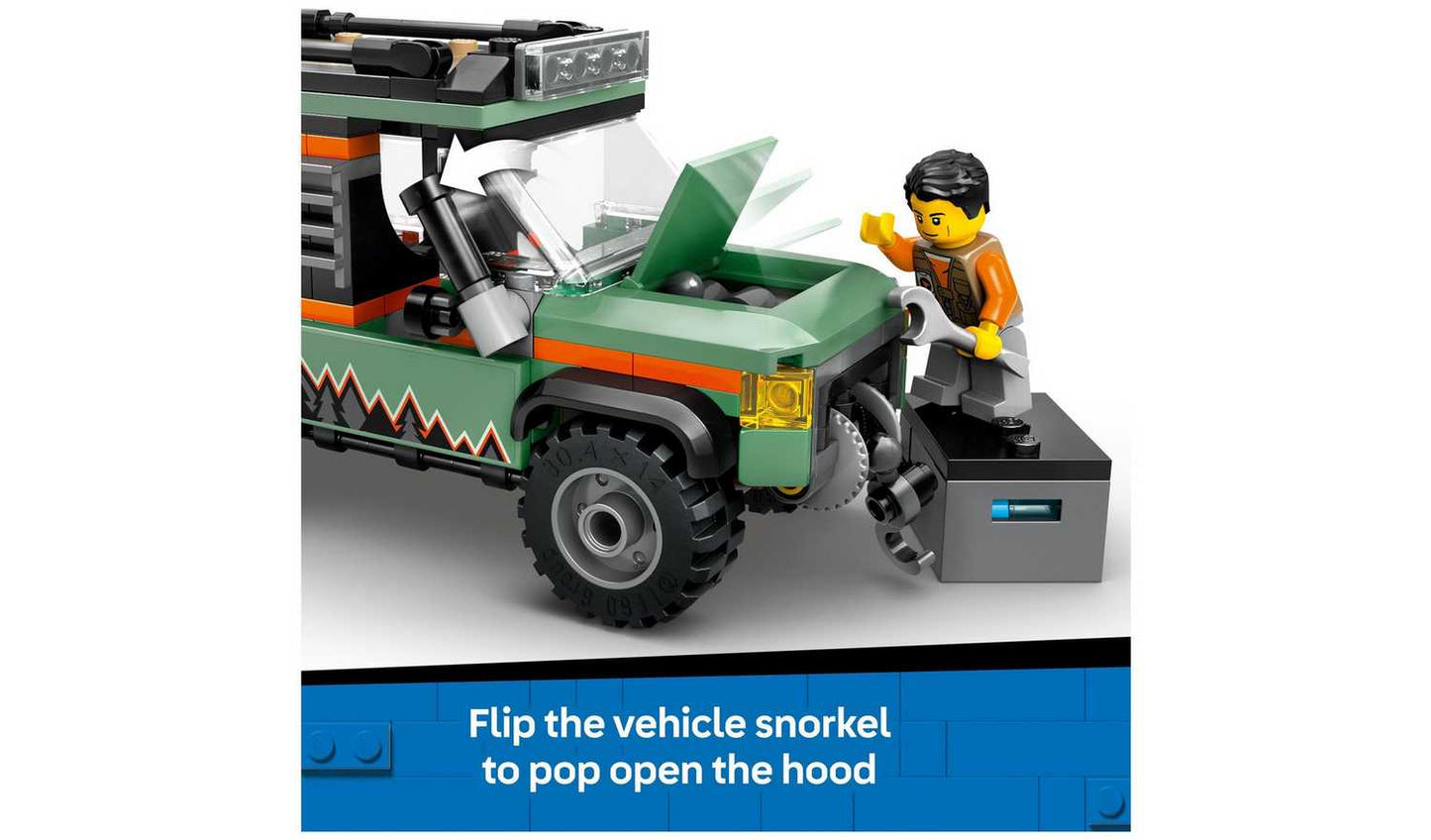 LEGO City Off-Road 4x4 Mountain Truck, Toy Vehicle Set 60447