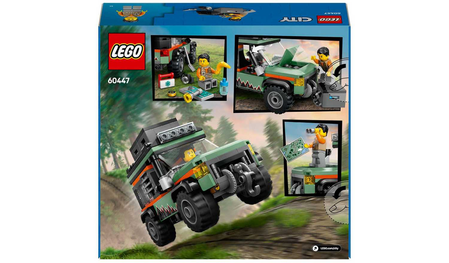 LEGO City Off-Road 4x4 Mountain Truck, Toy Vehicle Set 60447