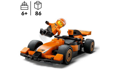 LEGO City F1 Driver with McLaren Race Car Toy Playset 60442