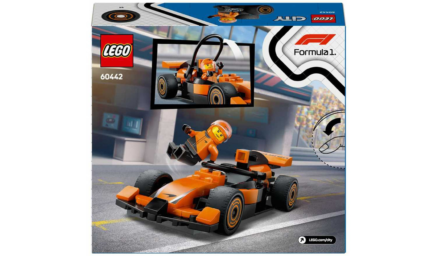 LEGO City F1 Driver with McLaren Race Car Toy Playset 60442