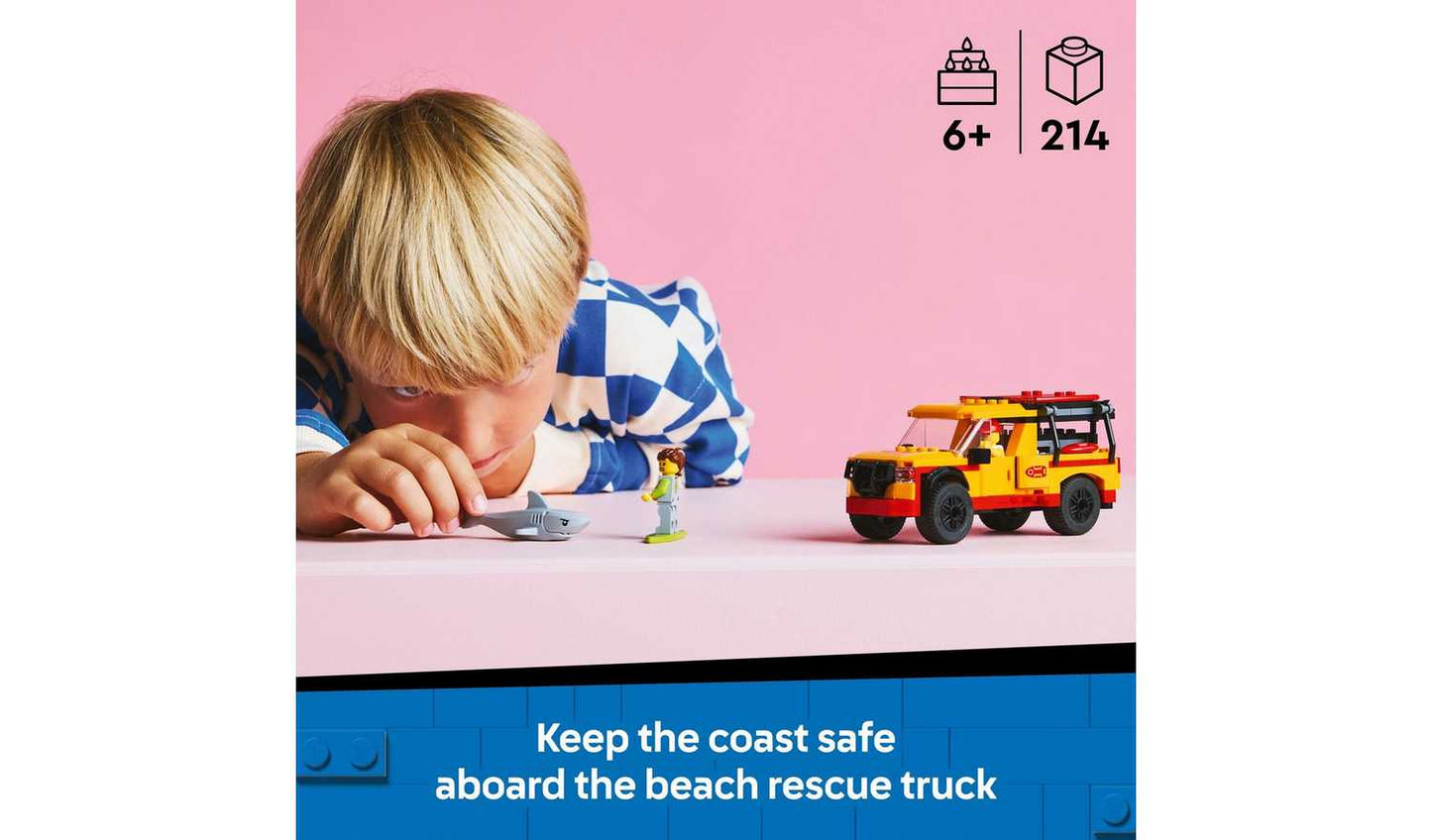 LEGO City Lifeguard Beach Rescue Truck & Shark Toys 60453