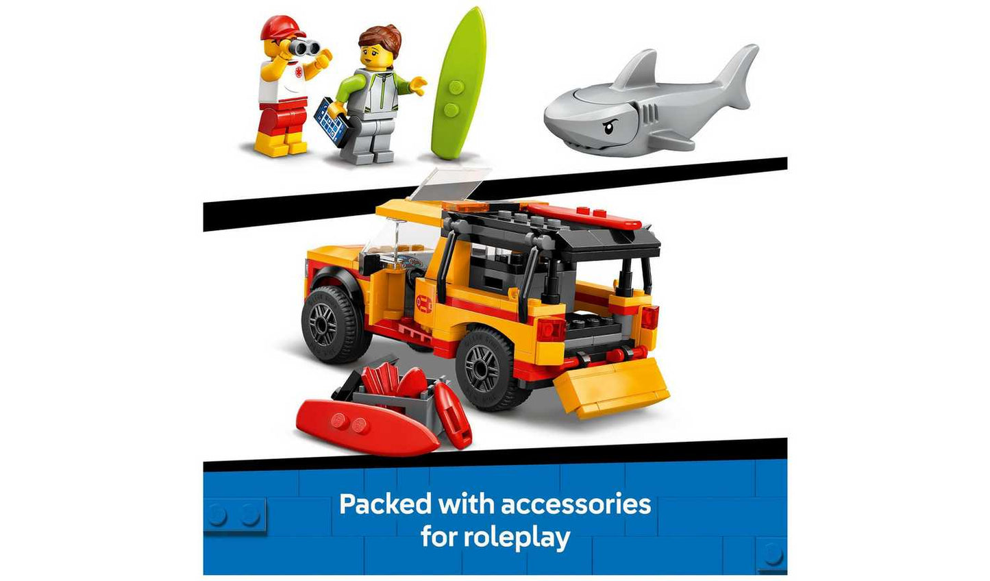LEGO City Lifeguard Beach Rescue Truck & Shark Toys 60453