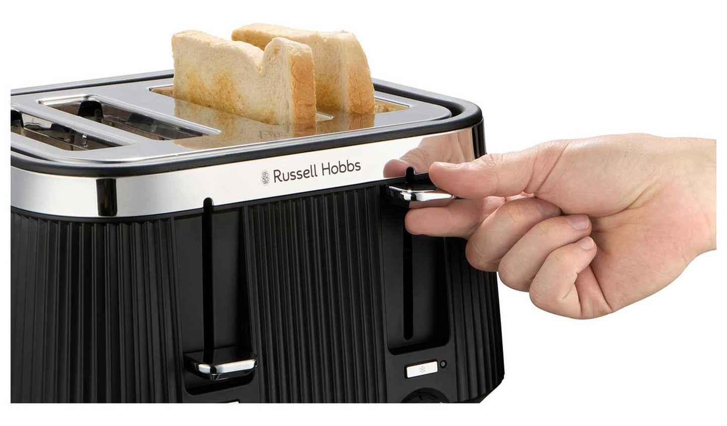 Russell Hobbs Bronte Matte Black 4 Slice Toaster 26770