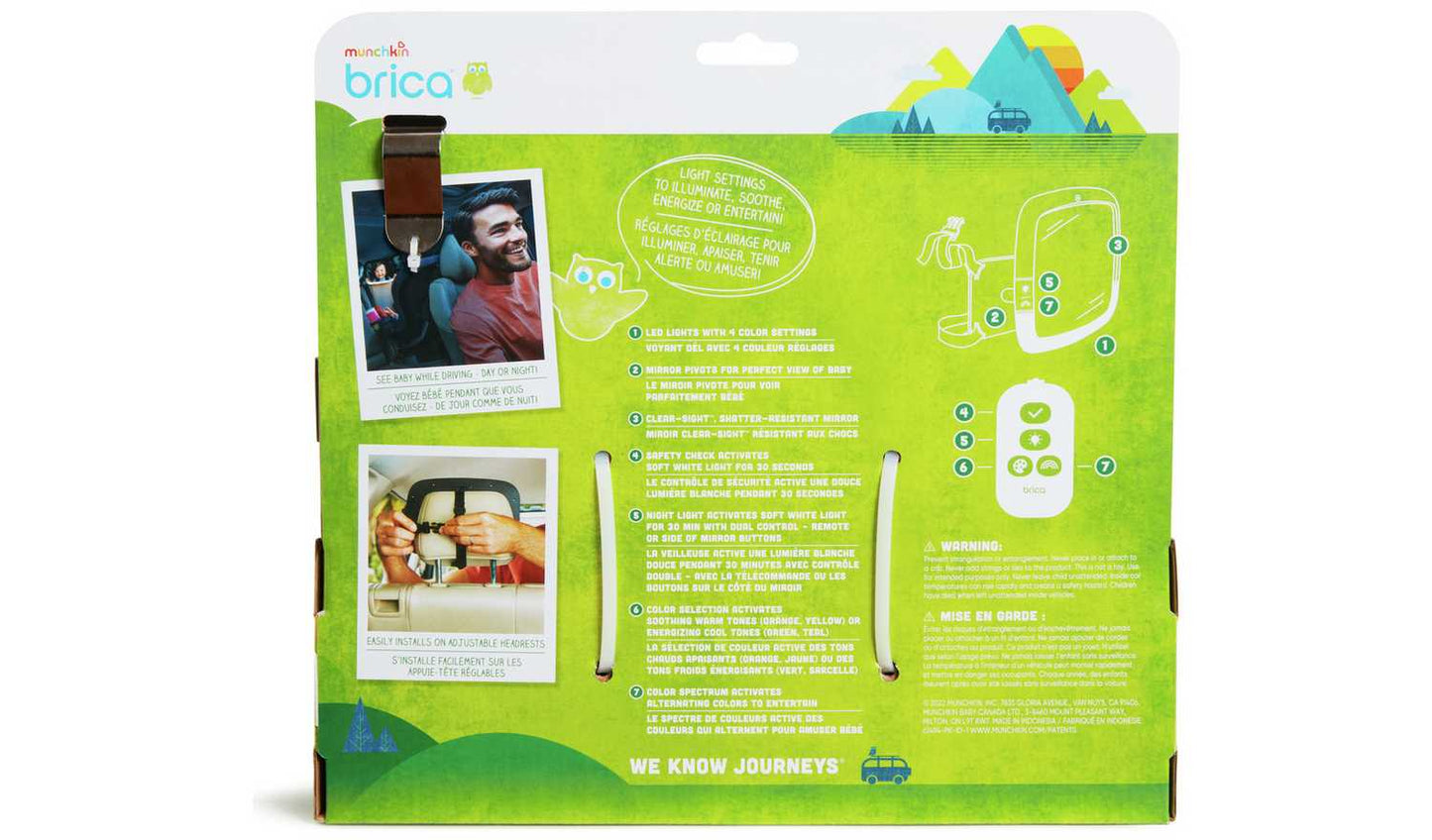 Munchkin Pivot Night Light Mirror