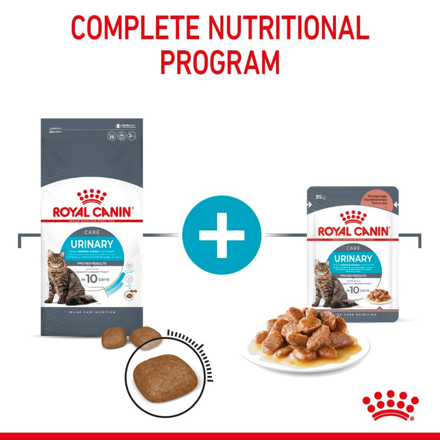 Royal Canin Urinary Care Wet Adult Cat Food In Gravy 48x85g