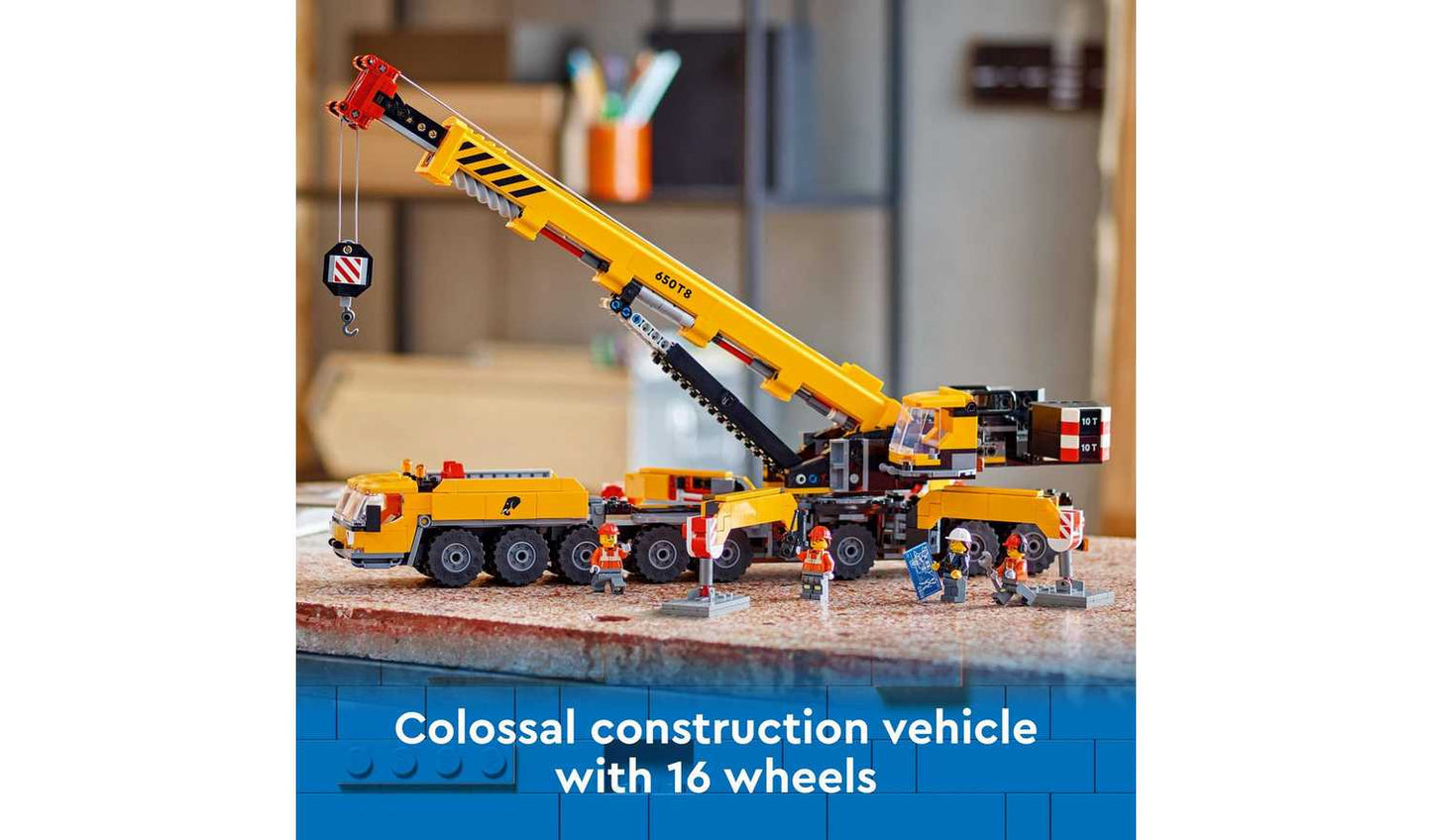 LEGO City Yellow Mobile Construction Crane Toy Set 60409
