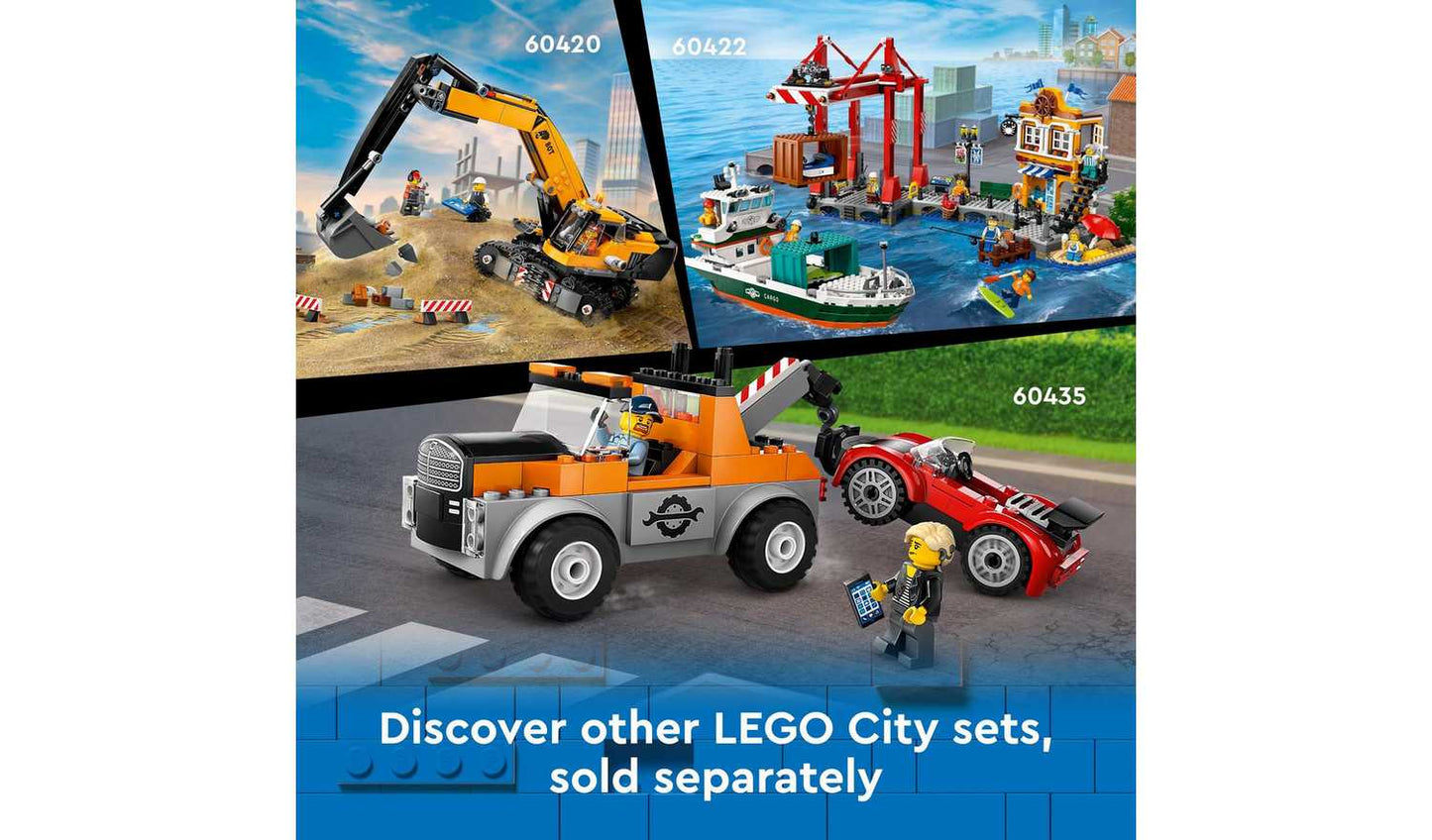 LEGO City Yellow Mobile Construction Crane Toy Set 60409