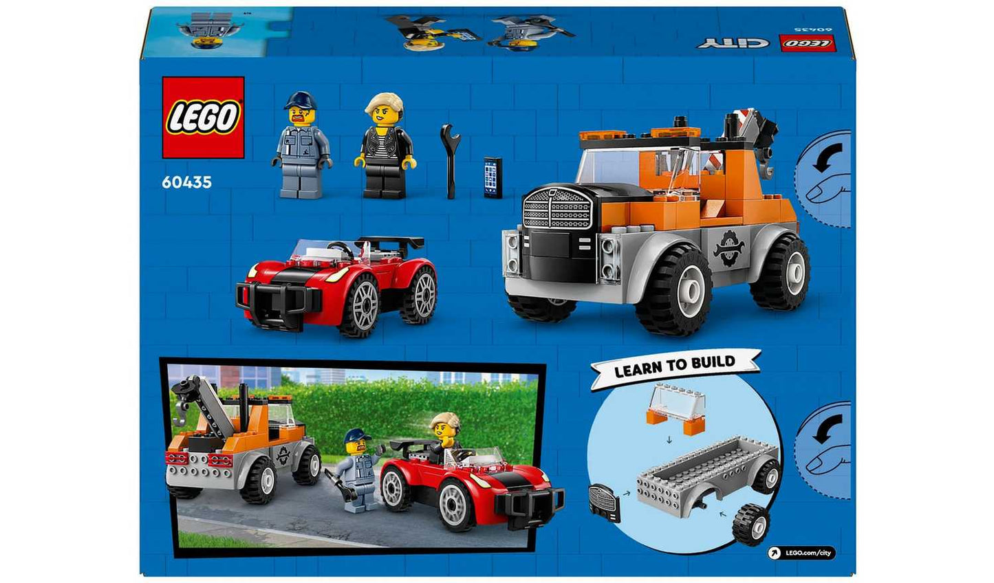 LEGO City Tow Truck and Sports Car Repair Toy Set 60435