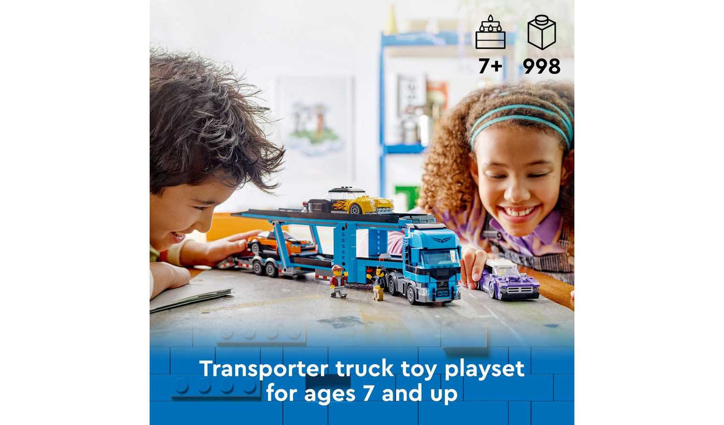 LEGO City Car Transporter Truck with Sports Cars Toy 60408