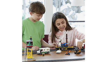 LEGO City Cargo Train RC Battery Powered Toy Track Set 60198