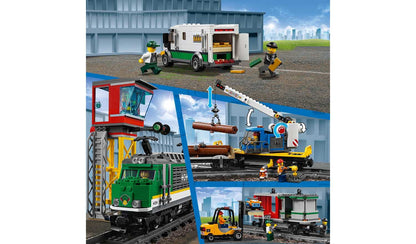 LEGO City Cargo Train RC Battery Powered Toy Track Set 60198