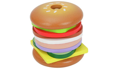 Chad Valley Wooden Burger Stack Game