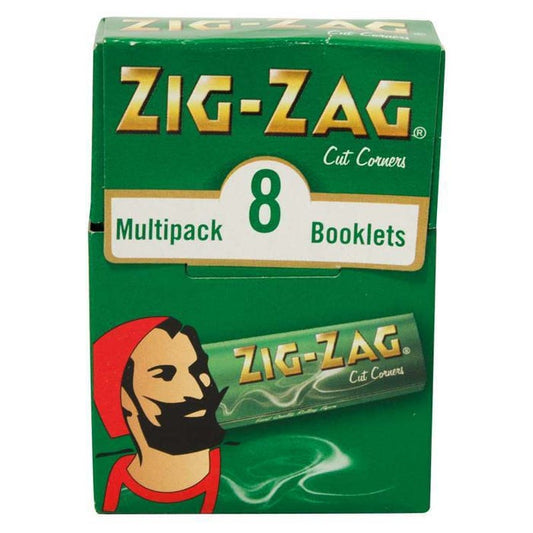 Zig Zag 8 Pack Roller Papers Green