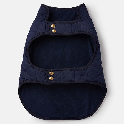 Joules Quilted Dog Coat Navy