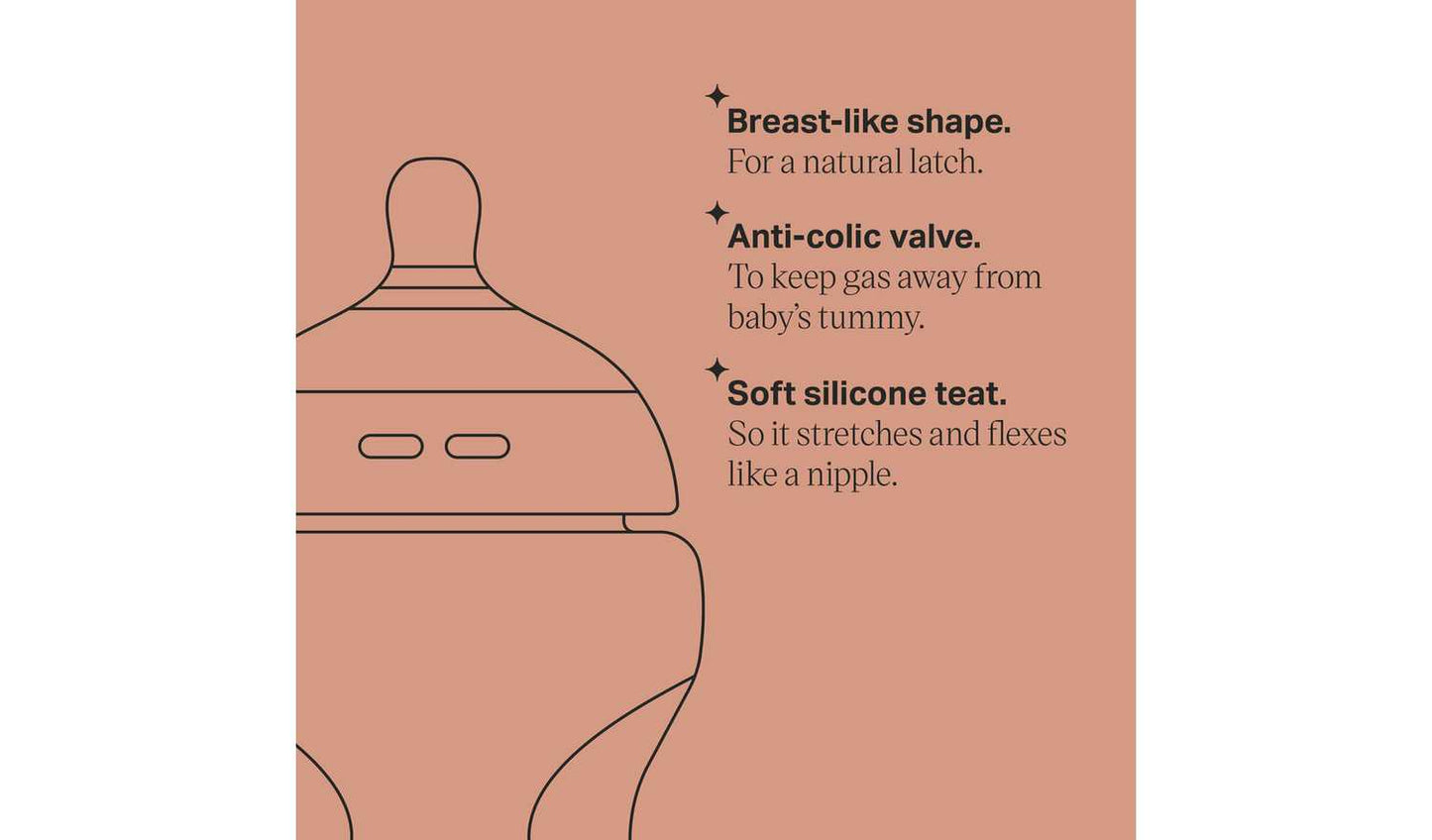 Tommee Tippee Natural Start Anti-Colic Baby Bottle Pack of 6