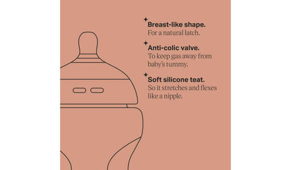 Tommee Tippee Natural Start Anti-Colic Baby Bottle Pack of 6