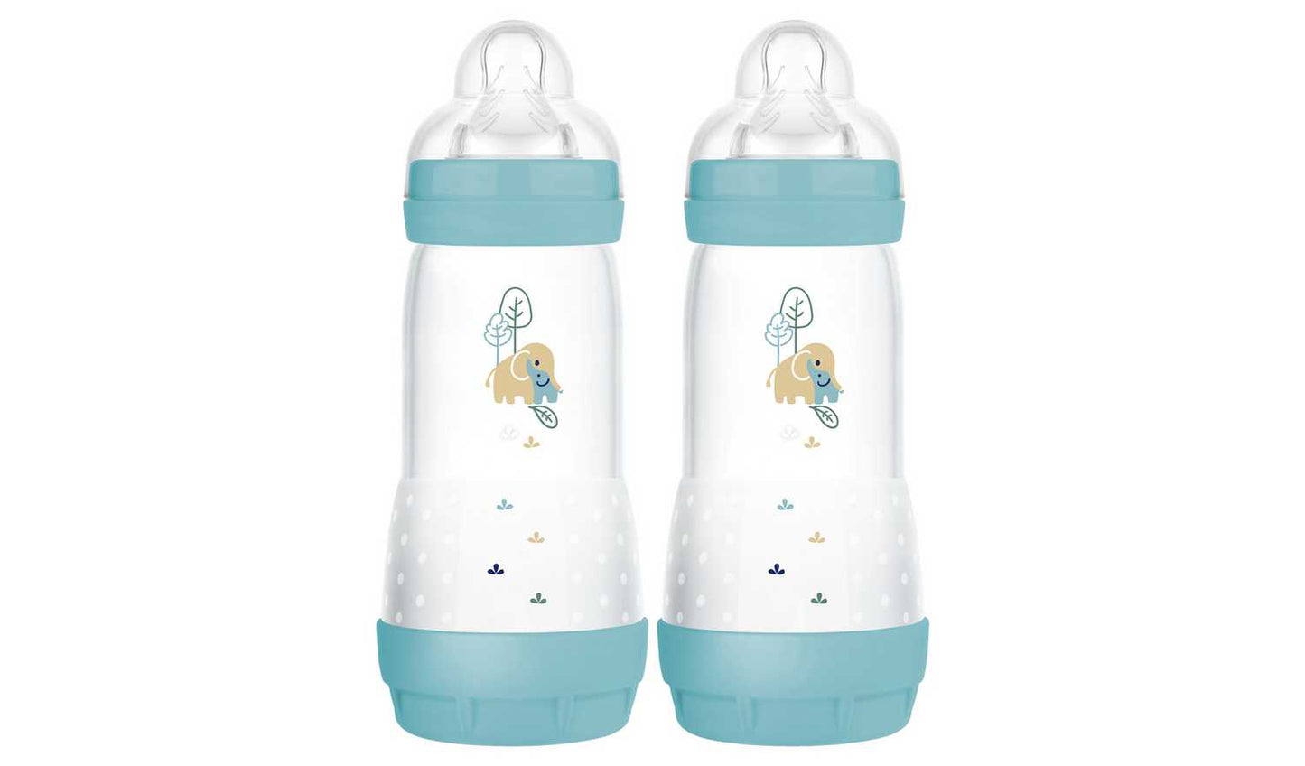 Mam Anti Colic 320ML Bottles 2 Pack - Blue