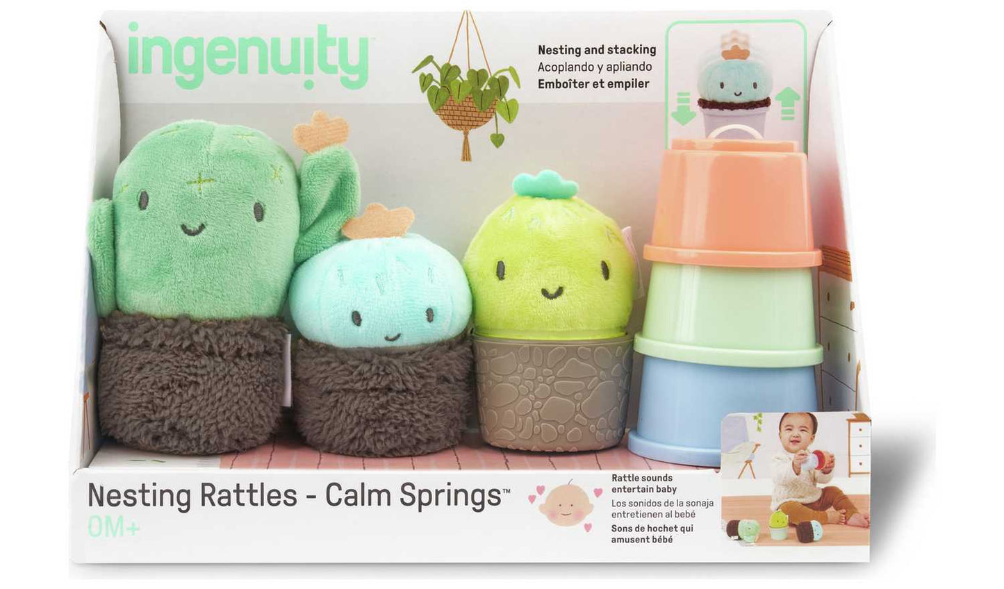 Ingenuity Calm Springs Nesting Rattles