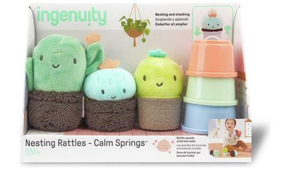 Ingenuity Calm Springs Nesting Rattles