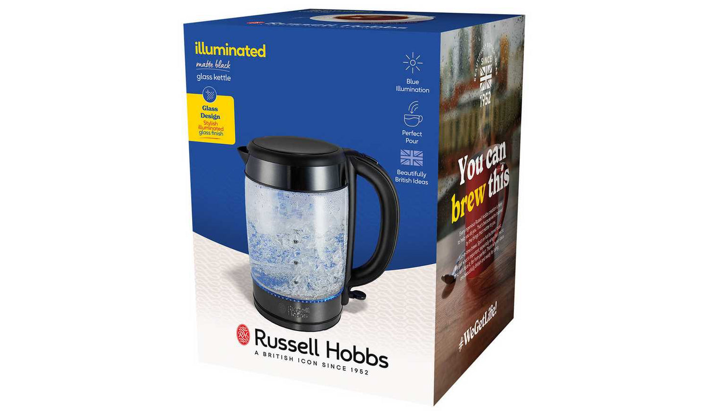 Russell Hobbs Illuminated Matte Black Kettle 27550
