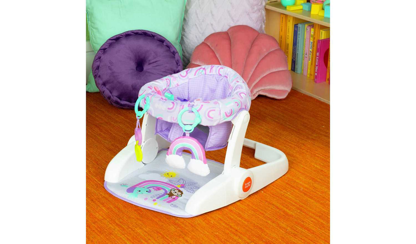Bright Starts Learn to Sit Feeding Booster Seat – Purple