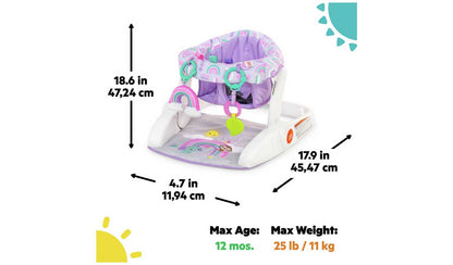Bright Starts Learn to Sit Feeding Booster Seat – Purple