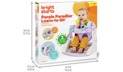 Bright Starts Learn to Sit Feeding Booster Seat – Purple