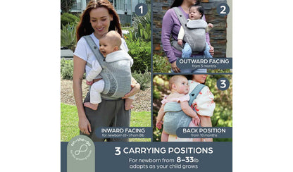 Dreambaby Inspire Performance Knit 3/1 Carrier -Grey