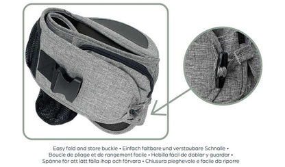 Dreambaby Up And Go Hip Seat Carrier 5m+(3.5-18kg) Grey