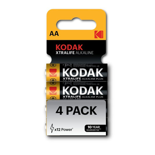 Kodak Xtralife Alkaline Battery AA (Pack of 4)