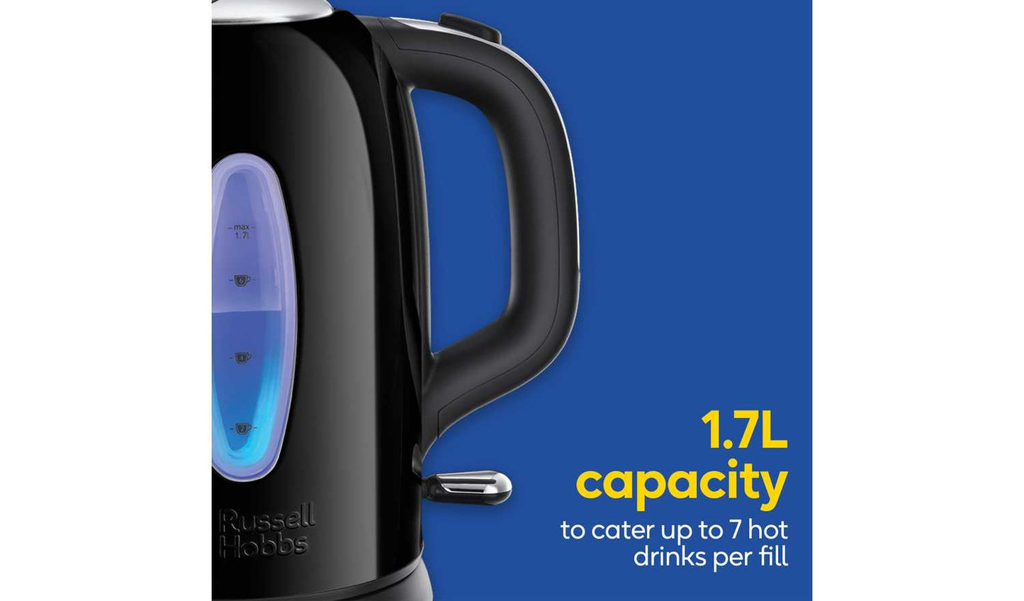 Russell Hobbs Worcester Black Stainless Steel Kettle 25511