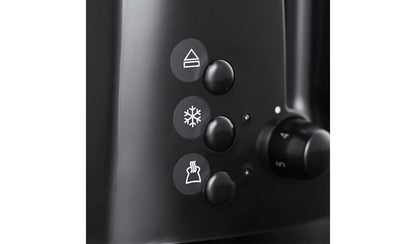 Russell Hobbs Textures 2 Slice Black Plastic Toaster 21641